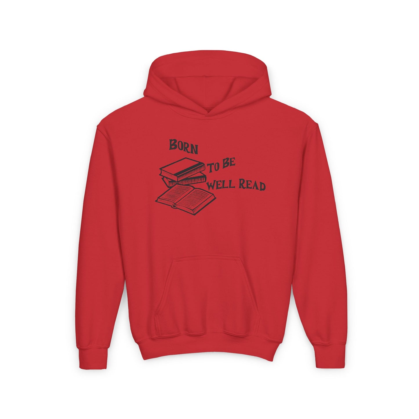 Born To Be Well Read - Youth Heavy Blend Hooded Sweatshirt