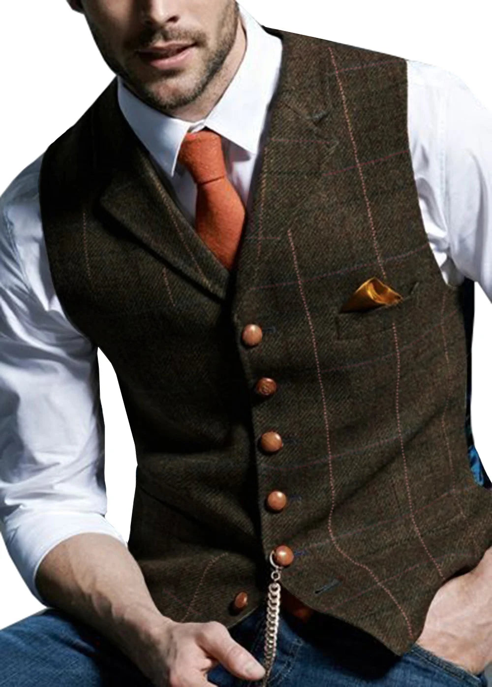 Men's Tweed Vest