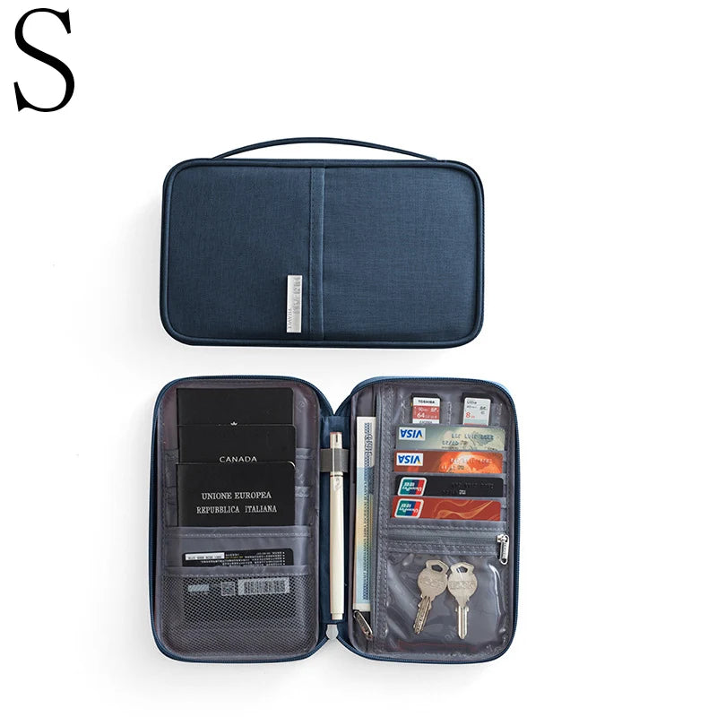 Travel Passport Holder Waterproof Multi-Pocket Wallet