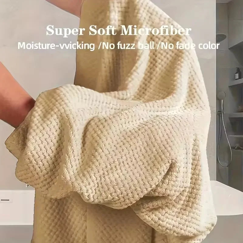 Water Absorbent Microfiber Wrap Towel with Elastic Strap