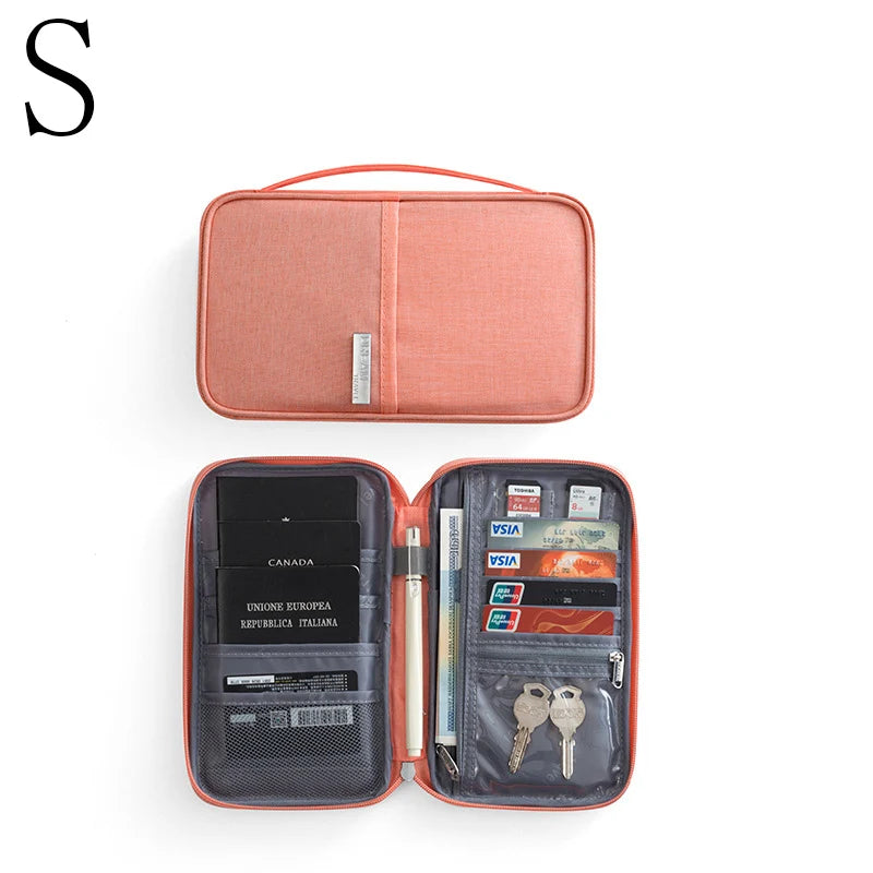 Travel Passport Holder Waterproof Multi-Pocket Wallet