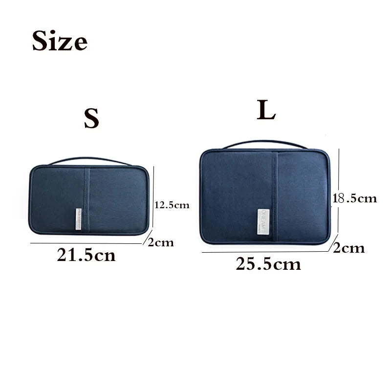 Travel Passport Holder Waterproof Multi-Pocket Wallet