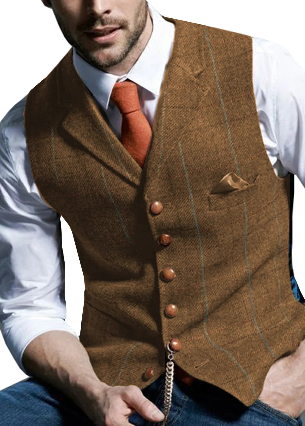 Men's Tweed Vest