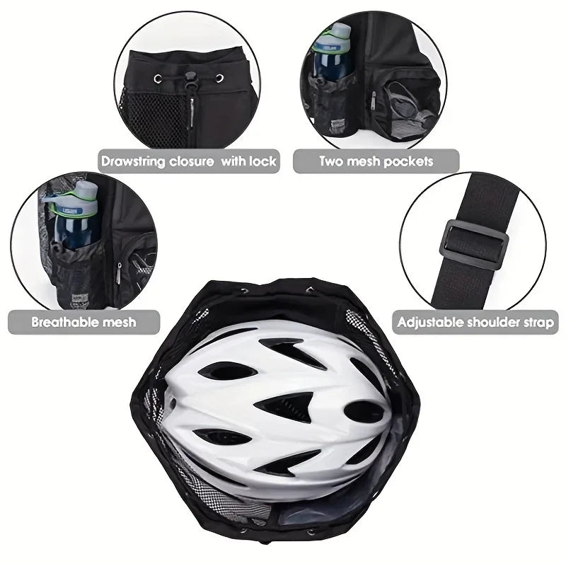 Mesh Drawstring Swim Backpack Bag