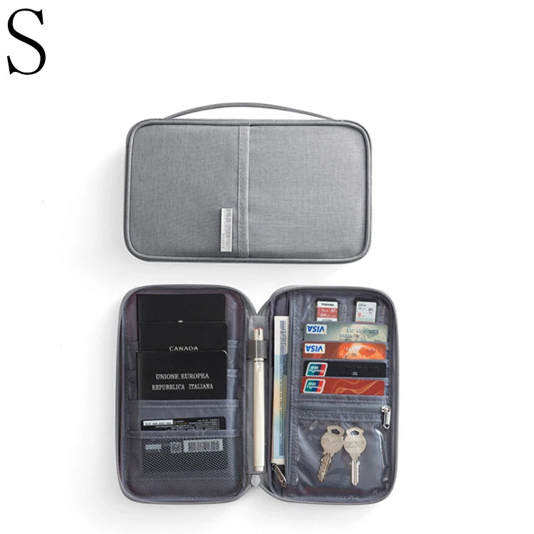 Travel Passport Holder Waterproof Multi-Pocket Wallet