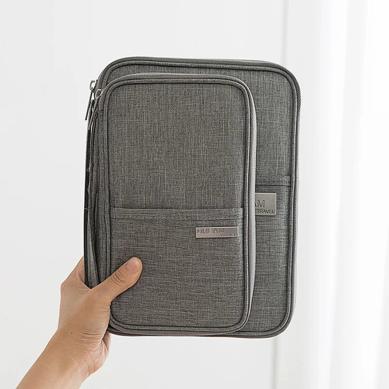 Travel Passport Holder Waterproof Multi-Pocket Wallet