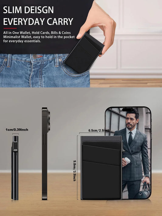 RFID Minimalist Smart Wallet Anti-Theft Card Protector