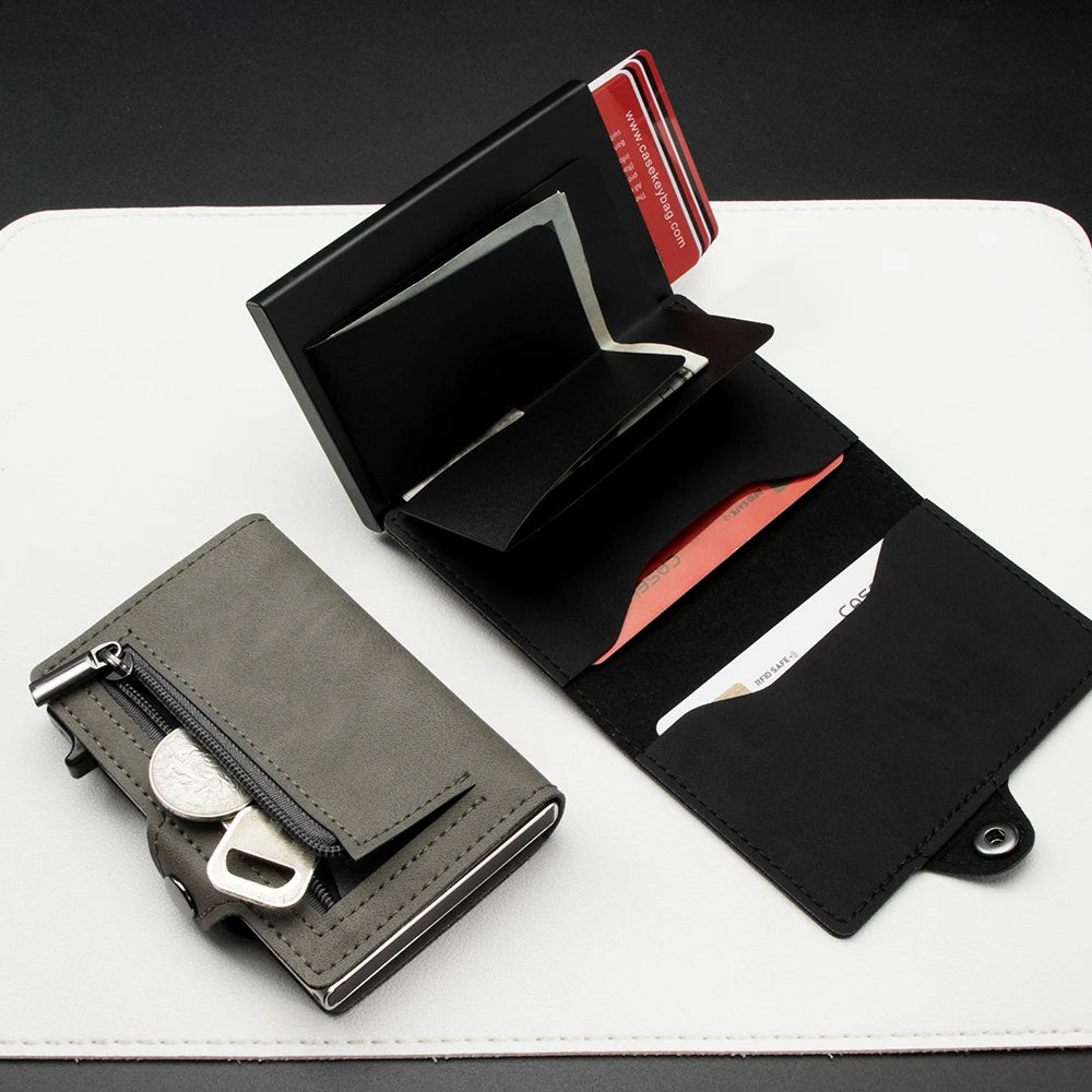 Slim Minimalist RFID Blocking Card Holder Wallet