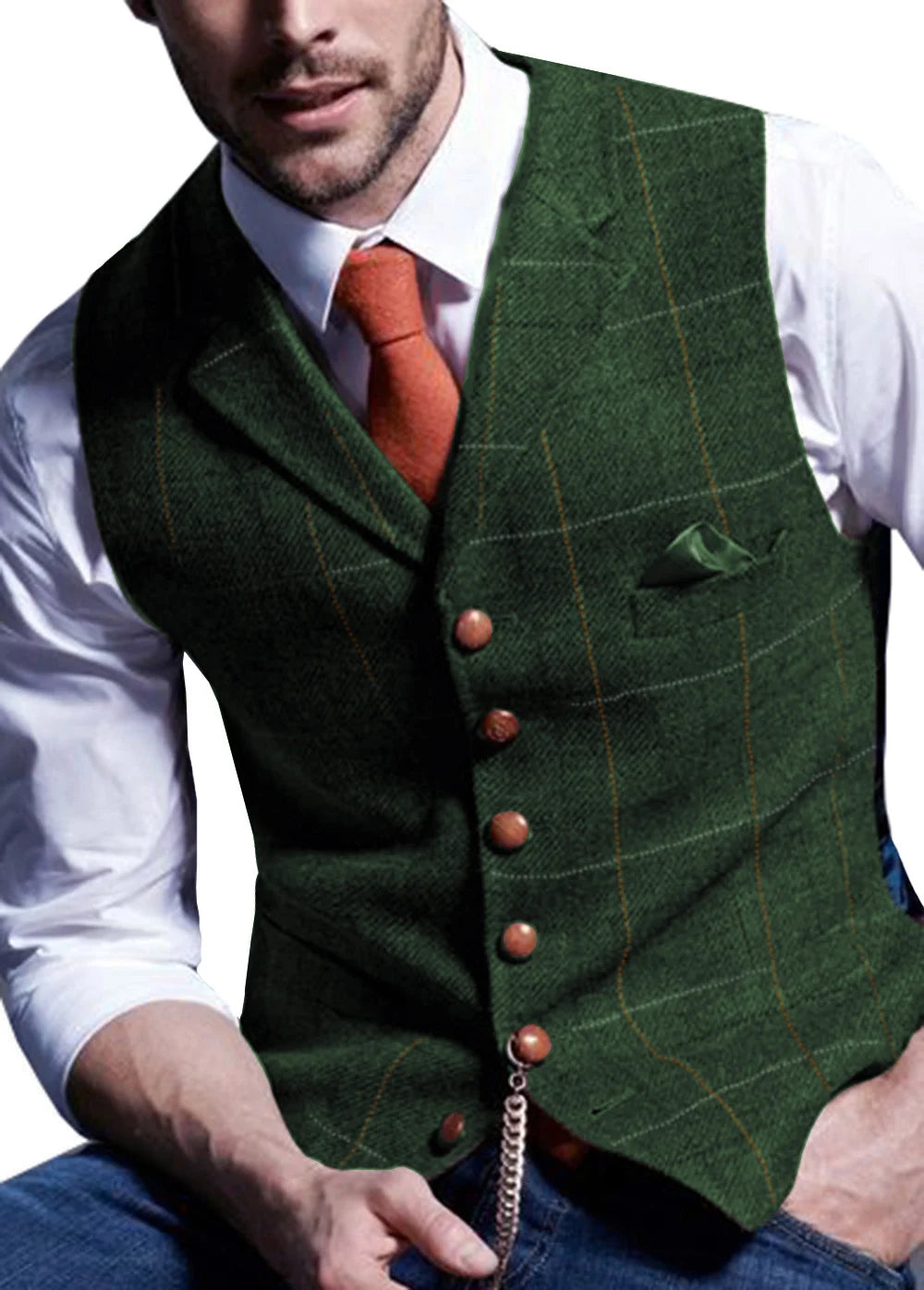 Men's Tweed Vest