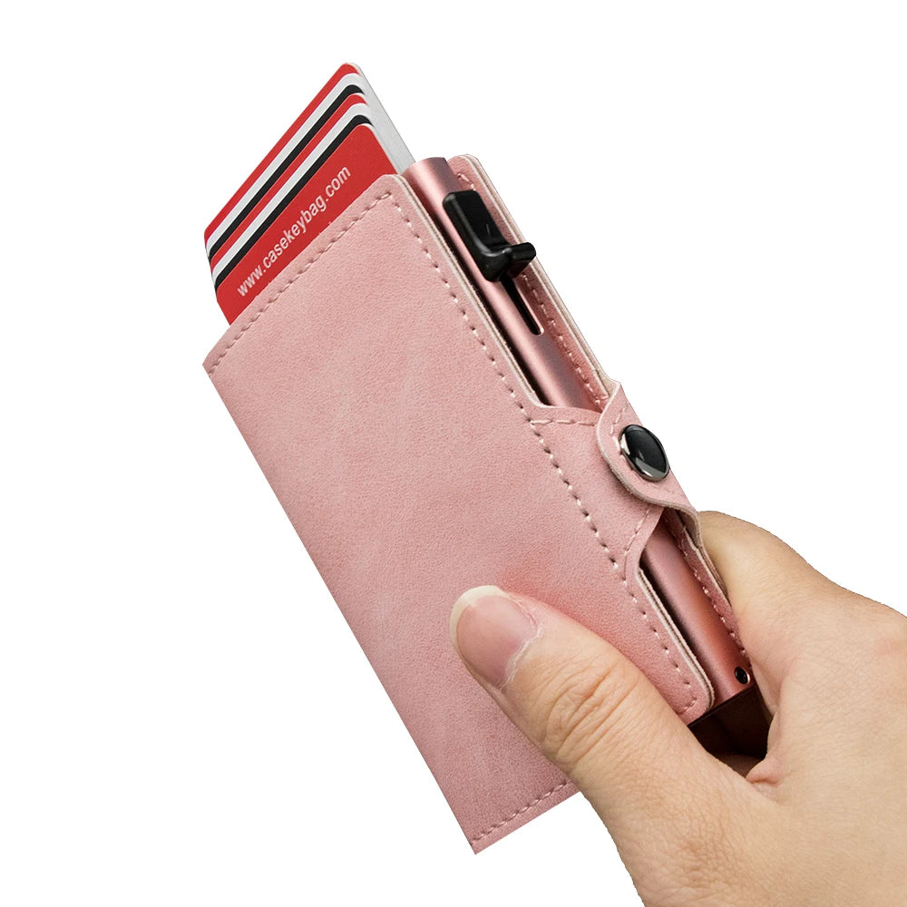 Slim Minimalist RFID Blocking Card Holder Wallet