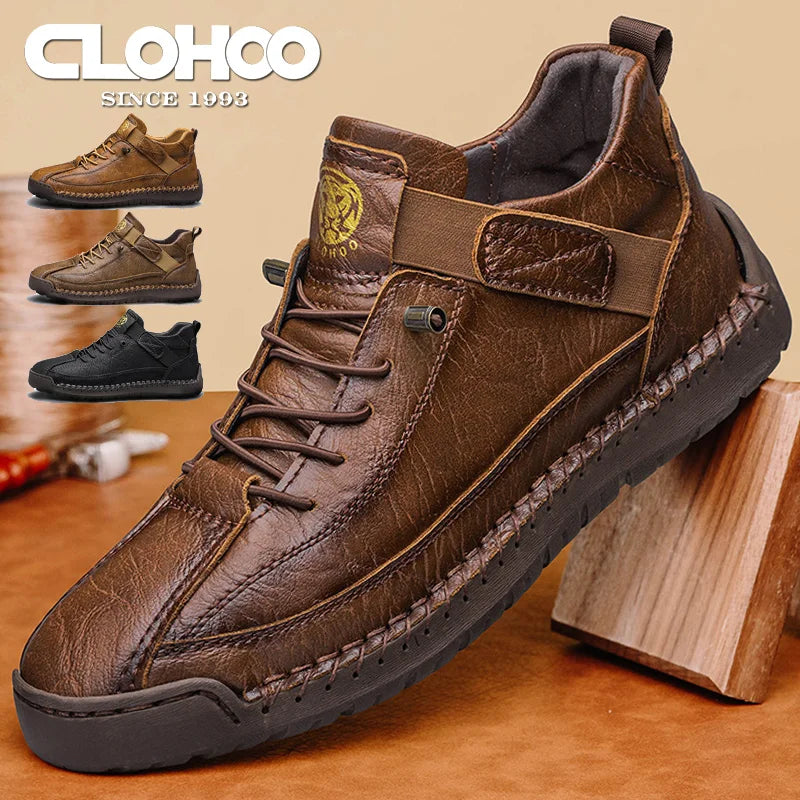 Men's Breathable Leather Ankle Boots