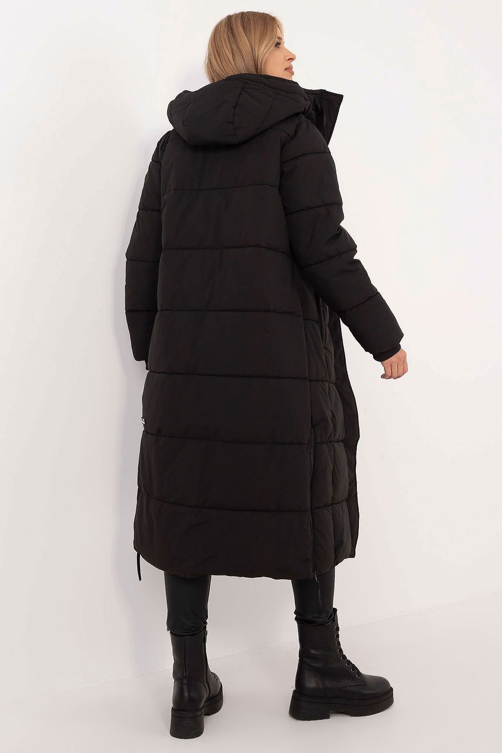 Hooded Full Length Zippered Winter Coat