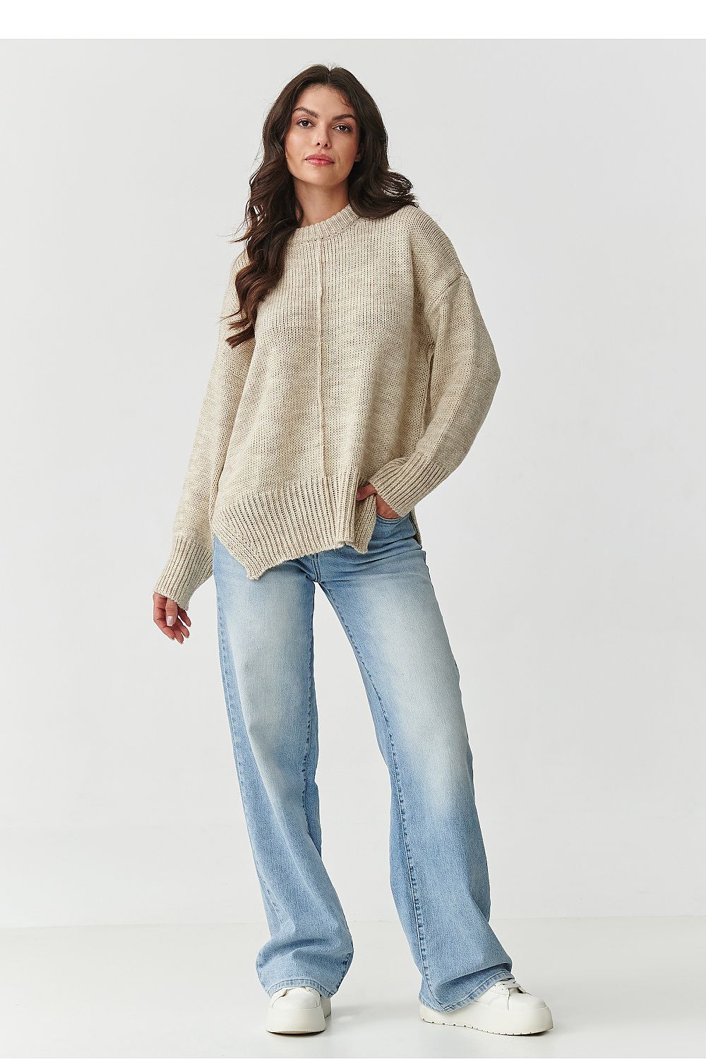Jumper model 217382 Makadamia