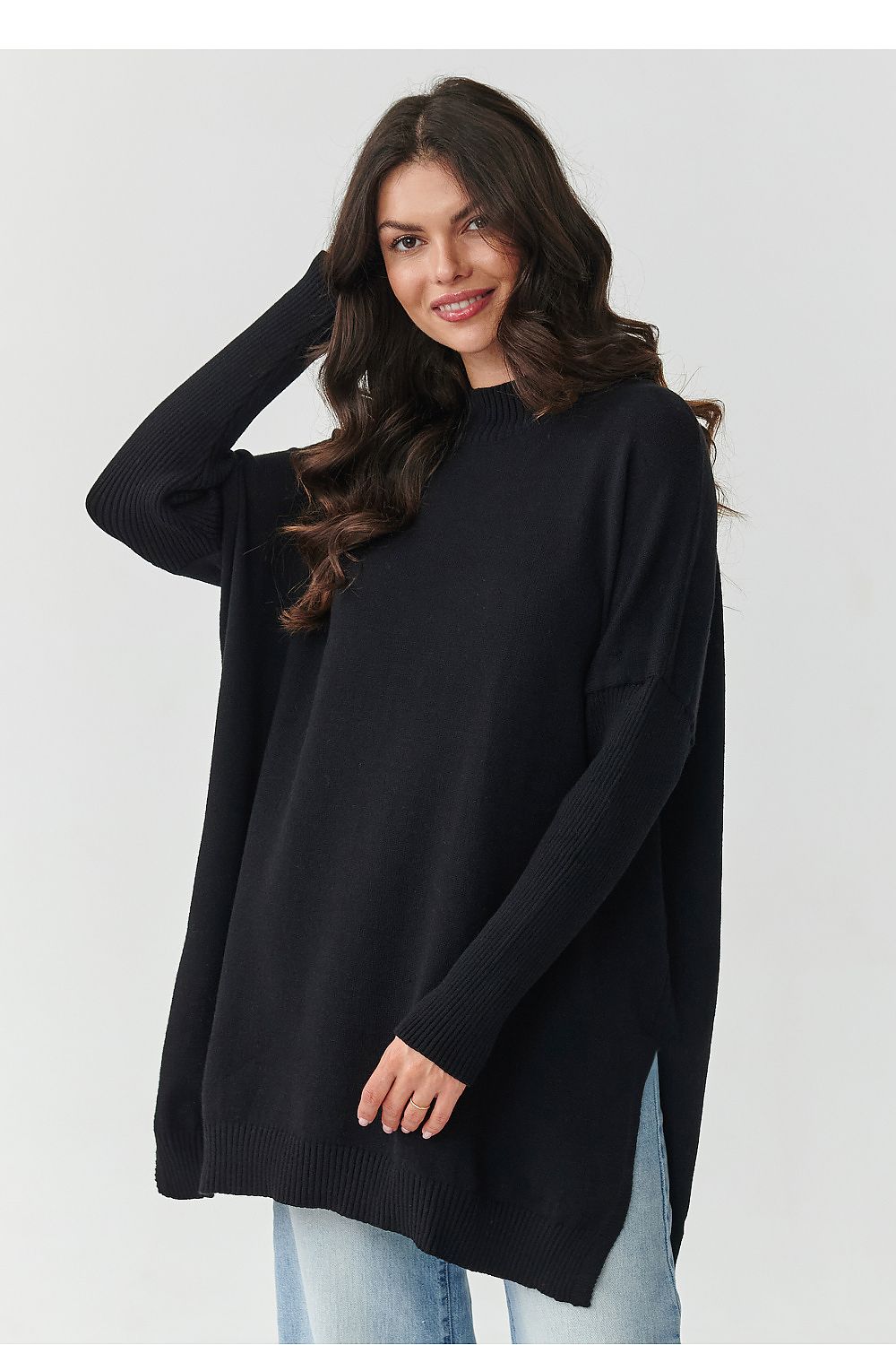 Jumper model 217402 Makadamia