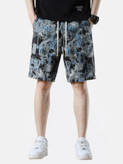 Men's Drawstring Relaxed Fit Cotton Shorts