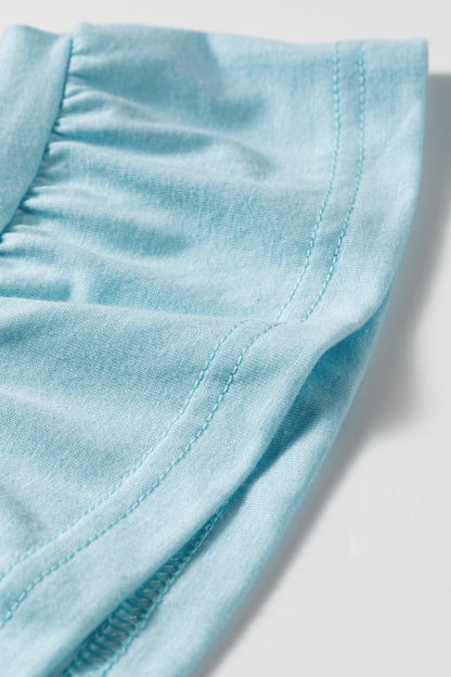Plus Size Ruffle Hem Flowy Blouse
