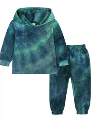 Children's Tie-Dye Hoodie and Pants Set