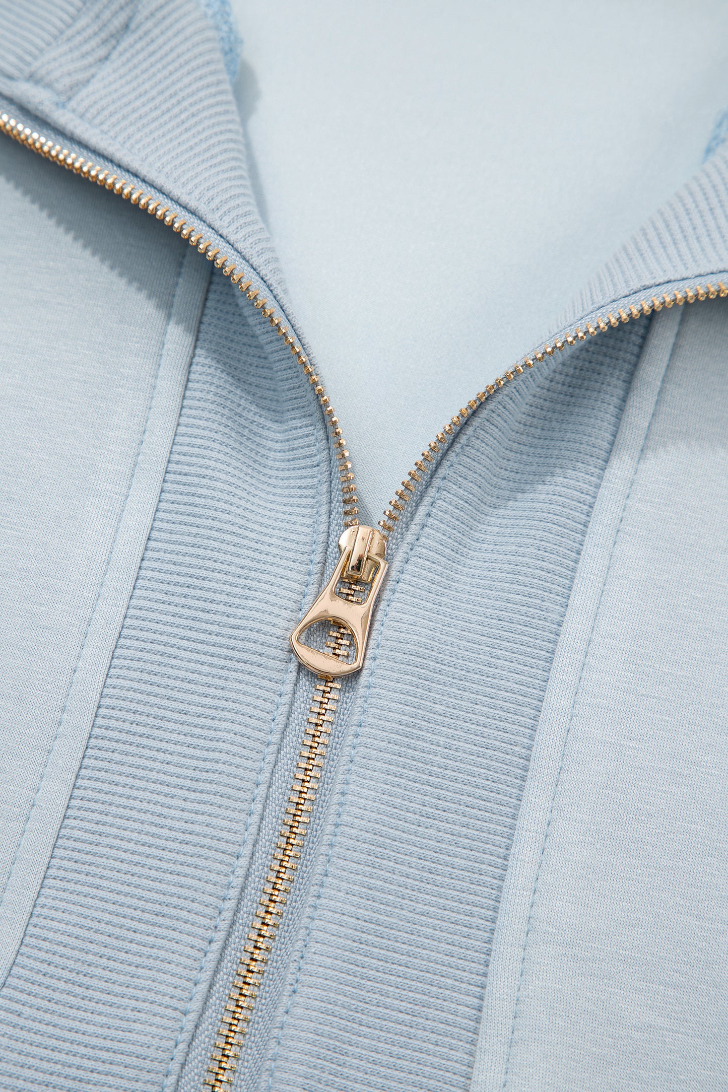 Half Zip Polo Tee Casual Pant Set