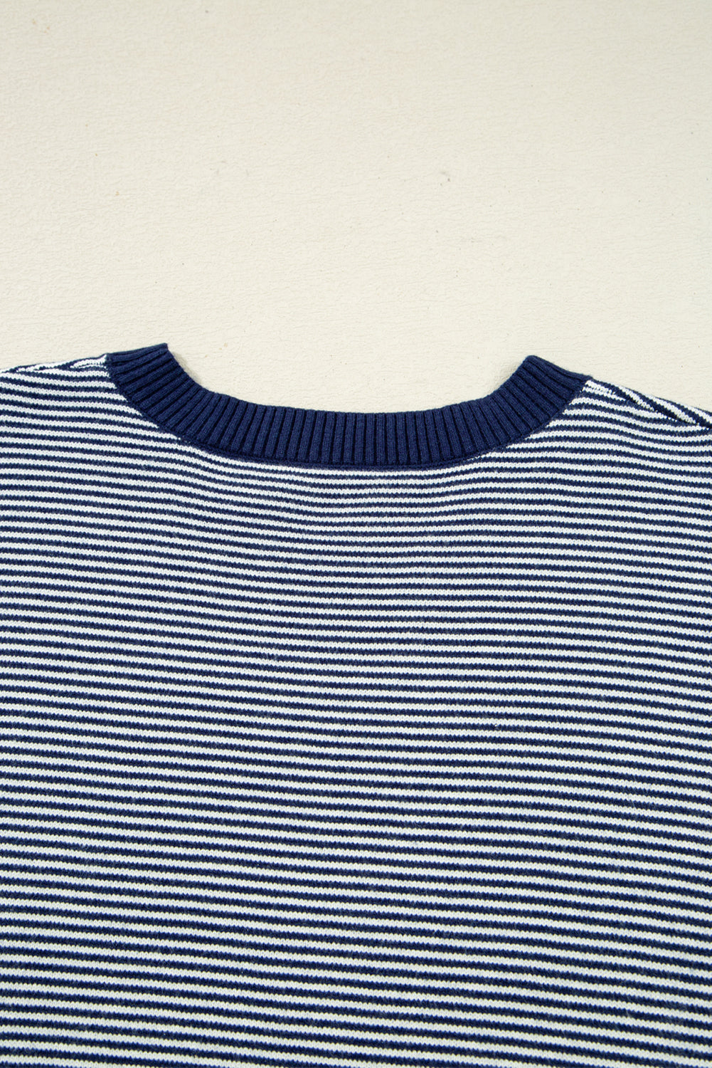 Striped Colorblock Dolman Tunic Sweater