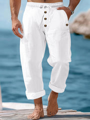 Men's Button-Fly Drawstring Pants