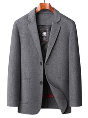 Men's Button Up Long Sleeve Coat