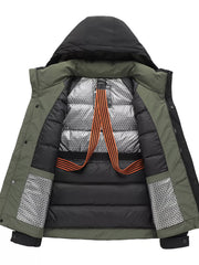 Men's Plus Size Hooded Padded Winter Jacket