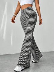 Cotton High Waisted Flare Pants