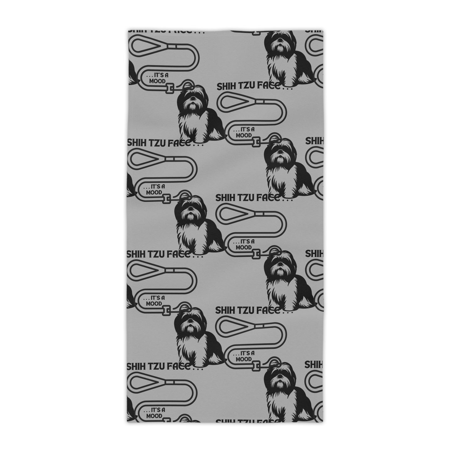 Shih Tzu Face - It's A Mood Beach Towel