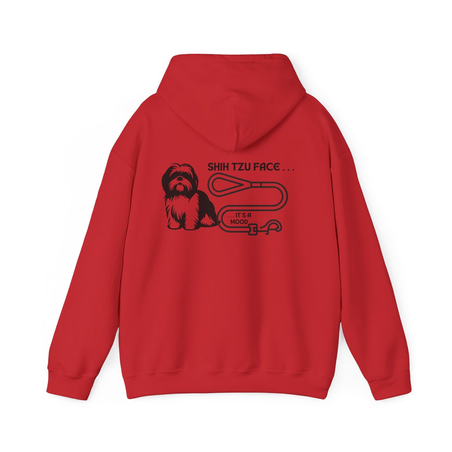 Shih Tzu Face - It's a Mood Unisex Hoodie - Printed on the Back