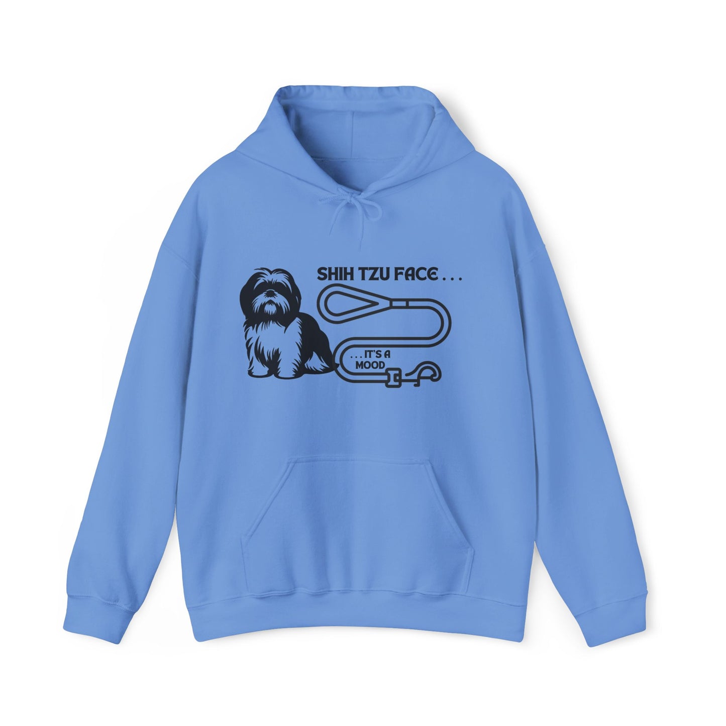 Shih Tzu Face - It's a Mood Unisex Hoodie, Printed on the Front