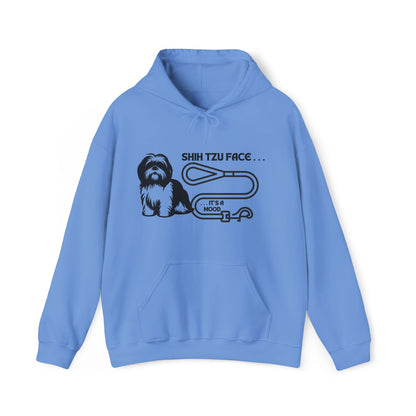 Shih Tzu Face - It's a Mood Unisex Hoodie, Printed on the Front