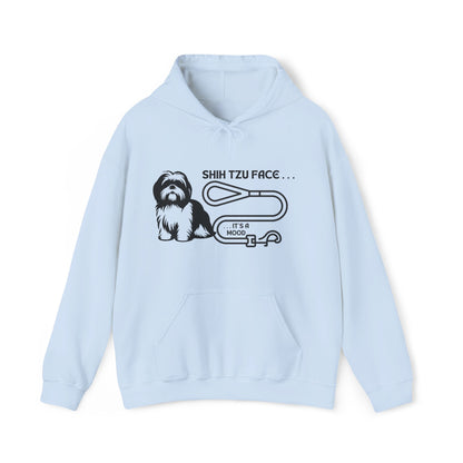 Shih Tzu Face - It's a Mood Unisex Hoodie, Printed on the Front