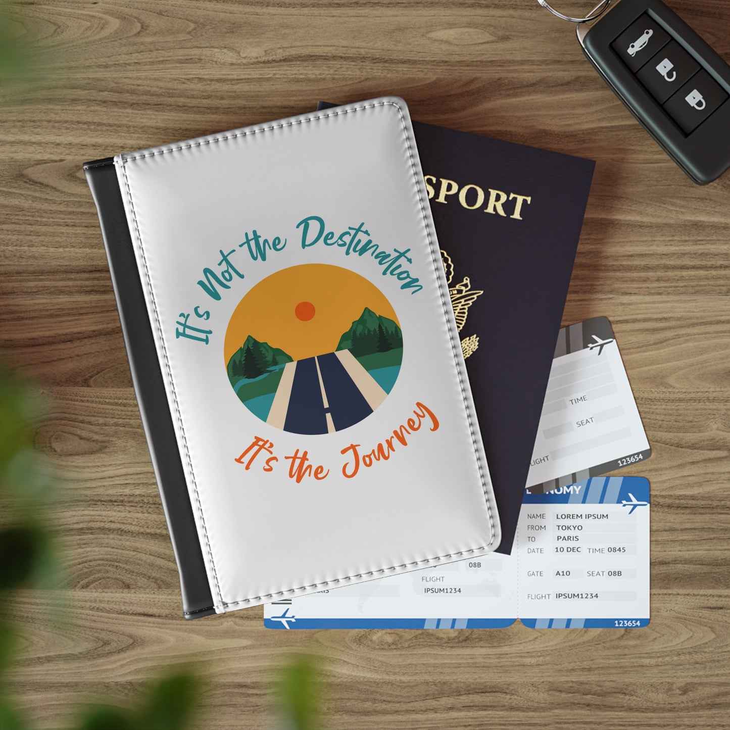 It's Not The Destination It's The Journey RFID Passport Cover