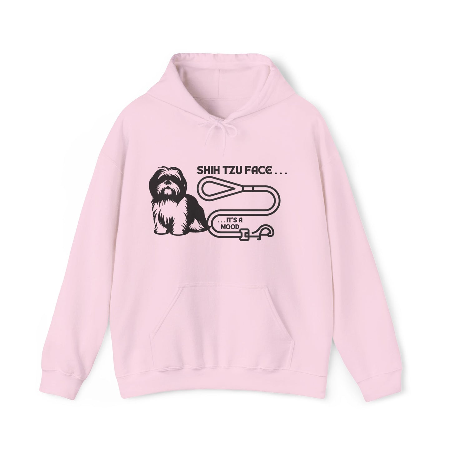 Shih Tzu Face - It's a Mood Unisex Hoodie, Printed on the Front