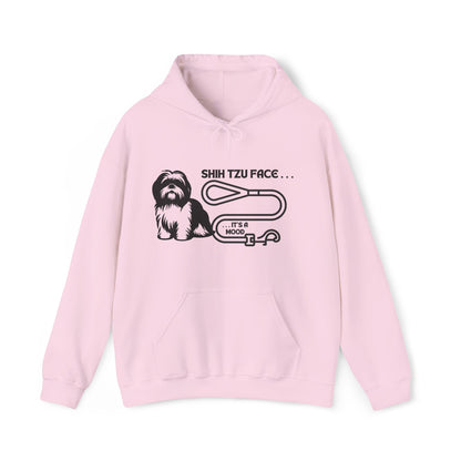 Shih Tzu Face - It's a Mood Unisex Hoodie, Printed on the Front