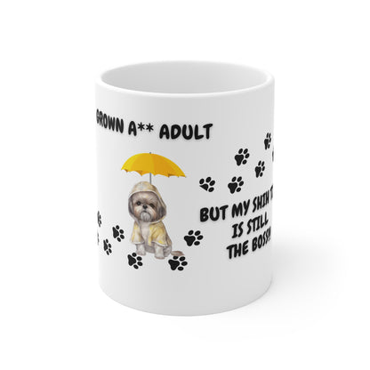 Grown A** Adult Shih Tzu Boss Beverage Mug