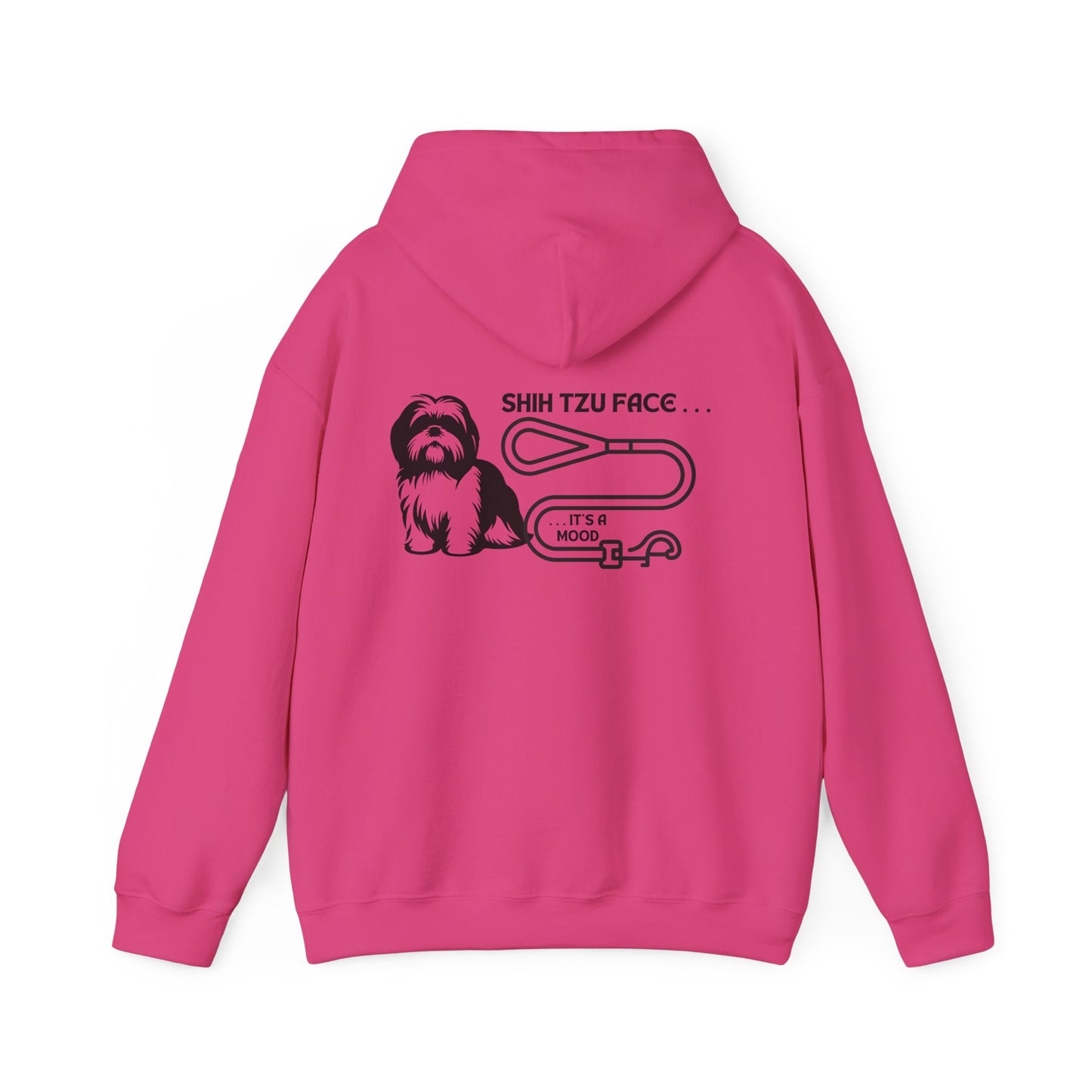 Shih Tzu Face - It's a Mood Unisex Hoodie - Printed on the Back