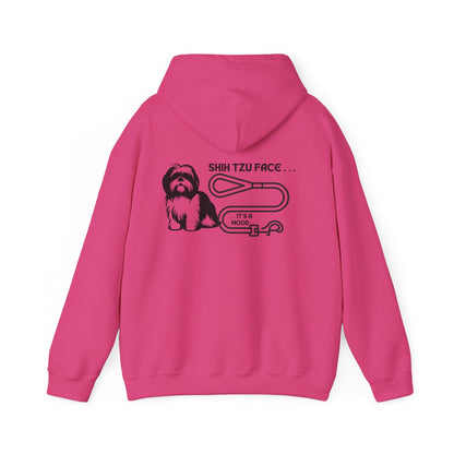 Shih Tzu Face - It's a Mood Unisex Hoodie - Printed on the Back