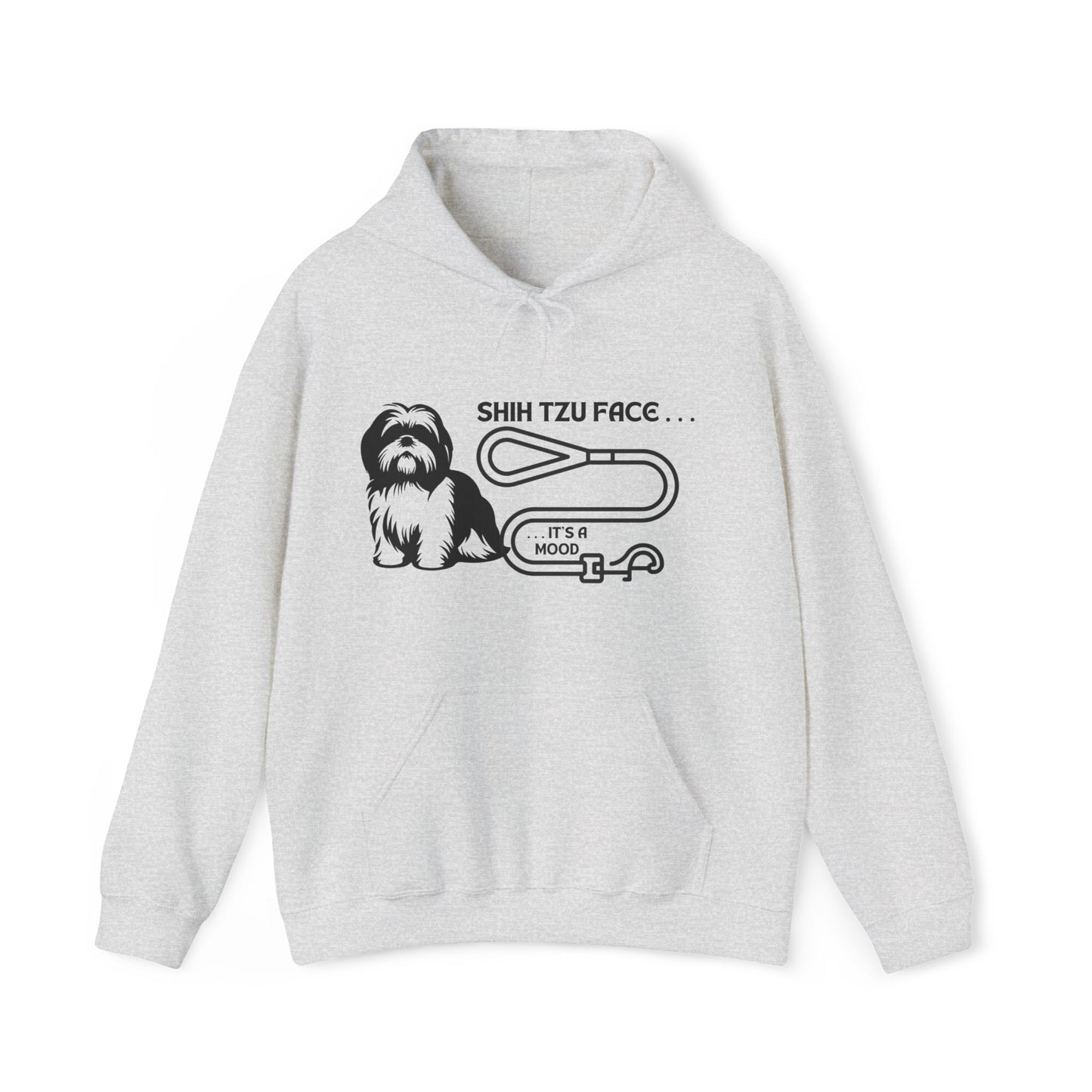 Shih Tzu Face - It's a Mood Unisex Hoodie, Printed on the Front