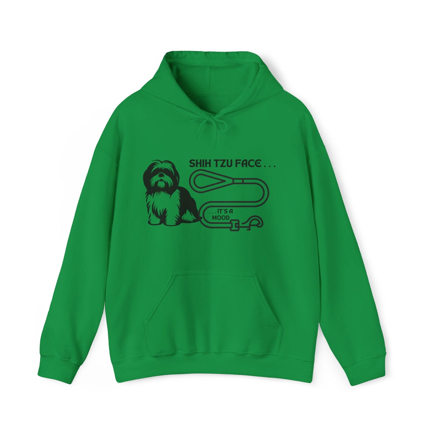 Shih Tzu Face - It's a Mood Unisex Hoodie, Printed on the Front