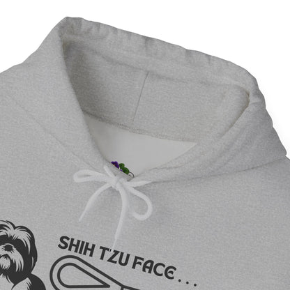 Shih Tzu Face - It's a Mood Unisex Hoodie, Printed on the Front