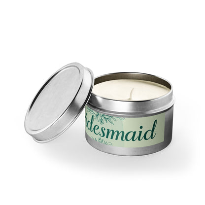 Bridesmaid Tin Candles