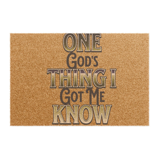 God's Got Me Doormat - Inspirational Design