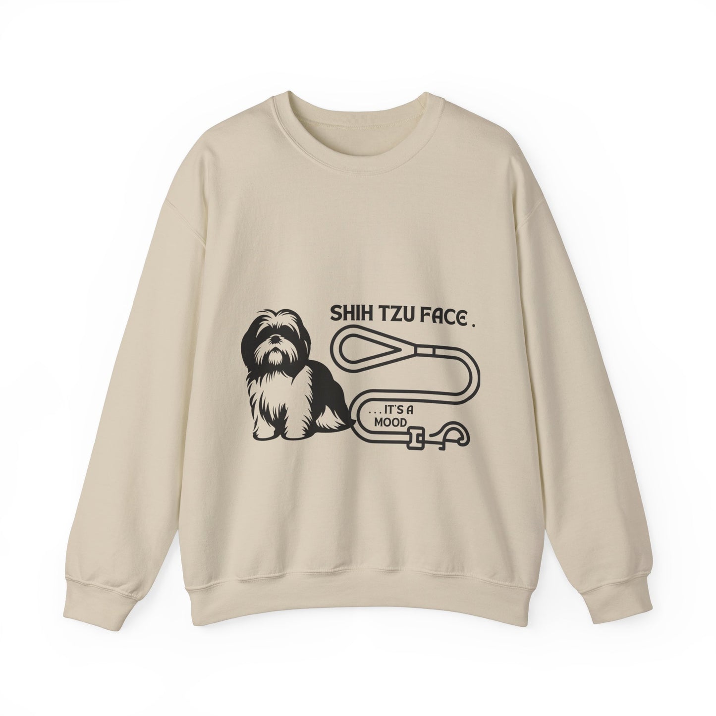 Shih Tzu Face - It's a Mood Unisex Crewneck Sweatshirt