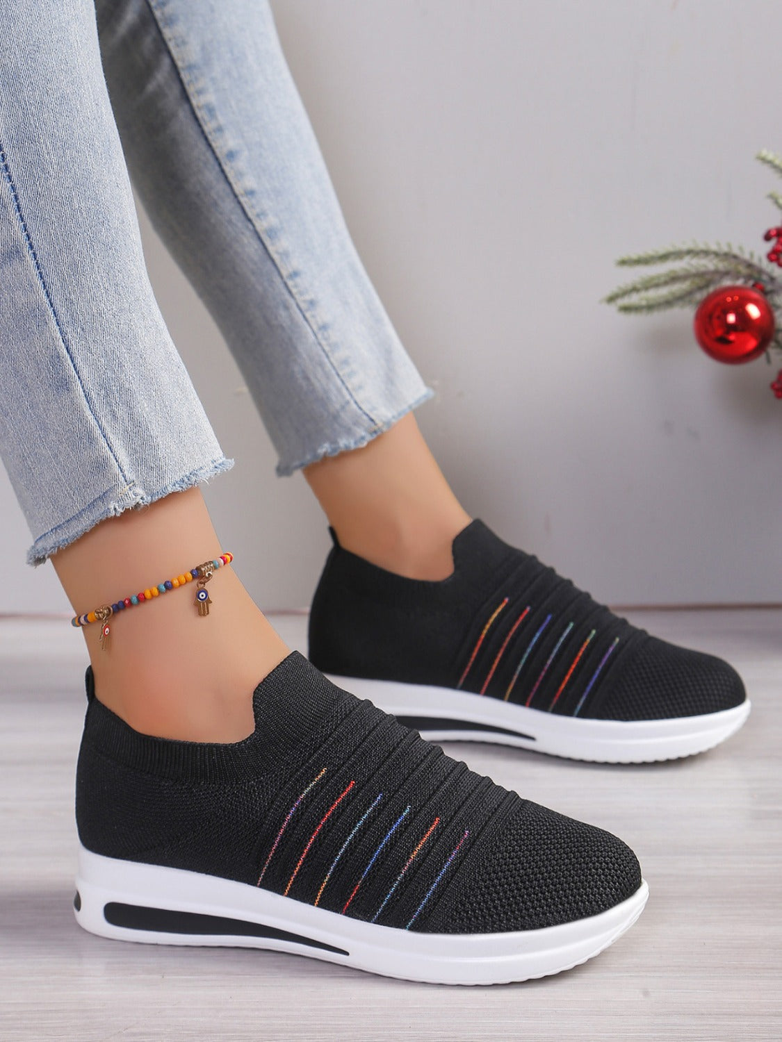 Women's Breathable Mesh Wedge Sneakers