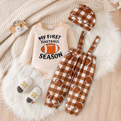 Children's Bodysuit and Pants Set with Hat