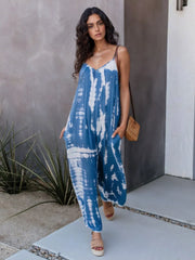 V-Neck Spaghetti Strap Jumpsuit