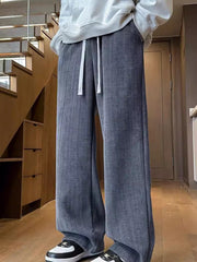 Men's Texture Wide Leg Pants