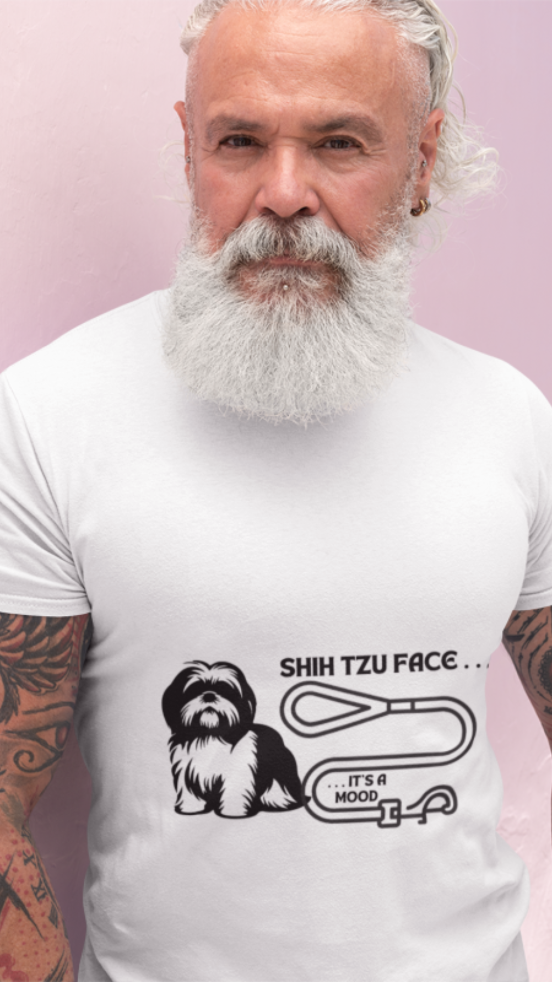 Shih Tzu Face - It's a Mood Unisex T-Shirt, Dog Lover Tee, Funny Animal Shirt, Pet Owner Gift, Softstyle Graphic Tee