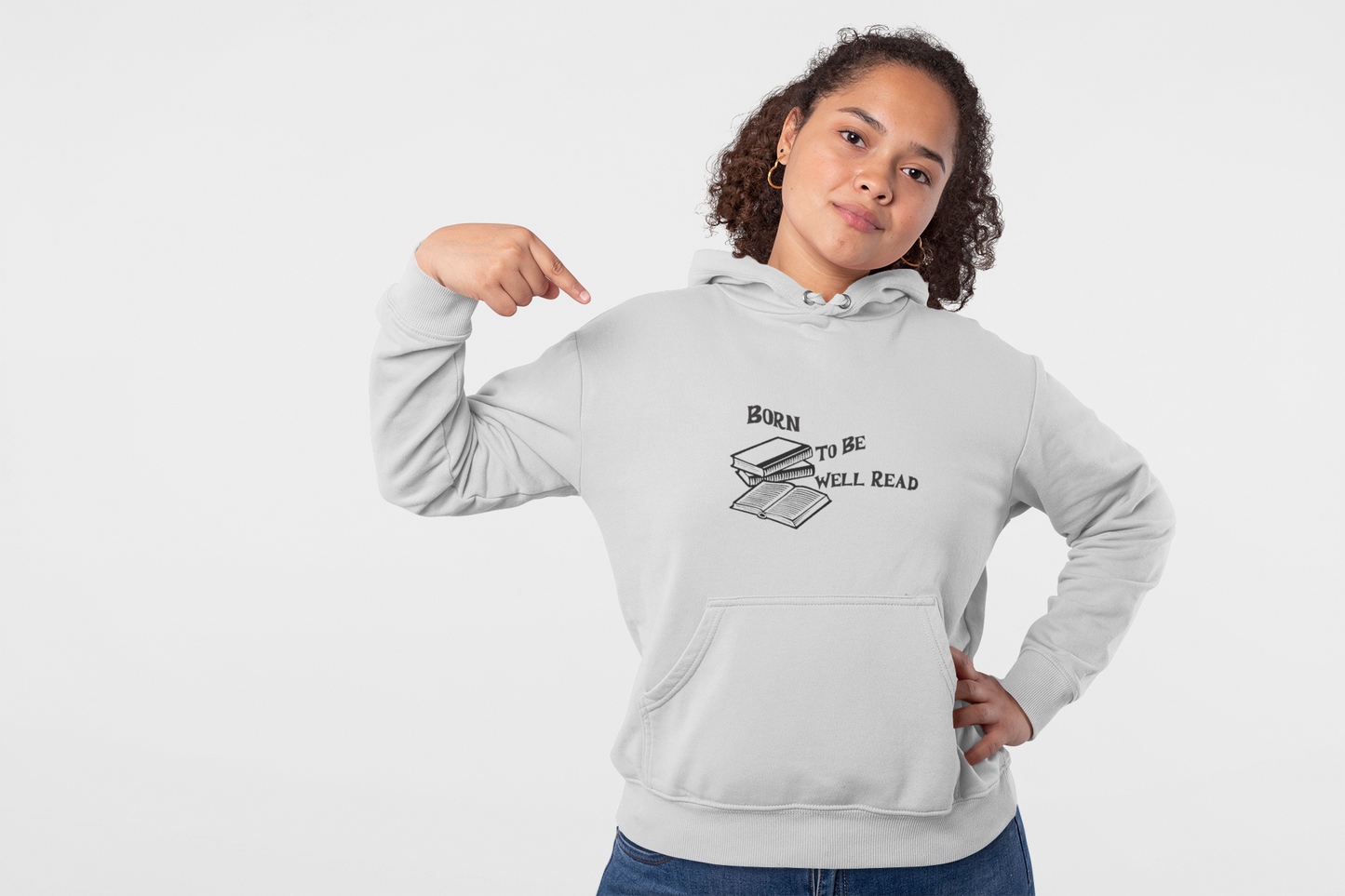 Born To Be Well Read Unisex Heavy Blend Hooded Sweatshirt